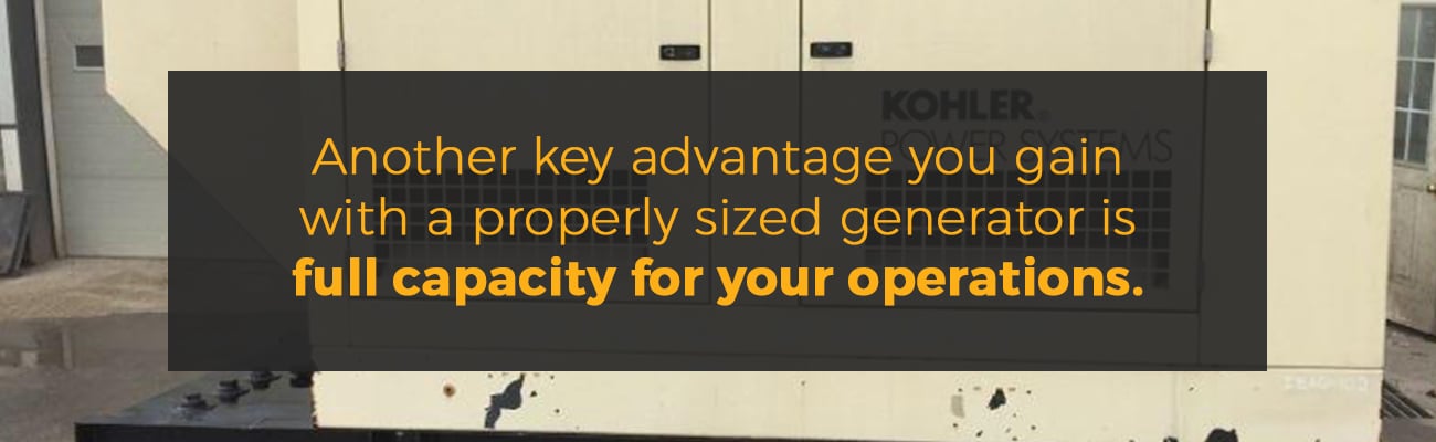 Kohler Generator Sizing Chart