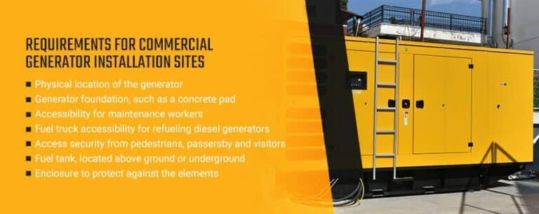 Requirements for Commercial Generator Installation Sites