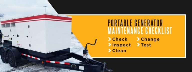 Portable Generator Maintenance Checklist