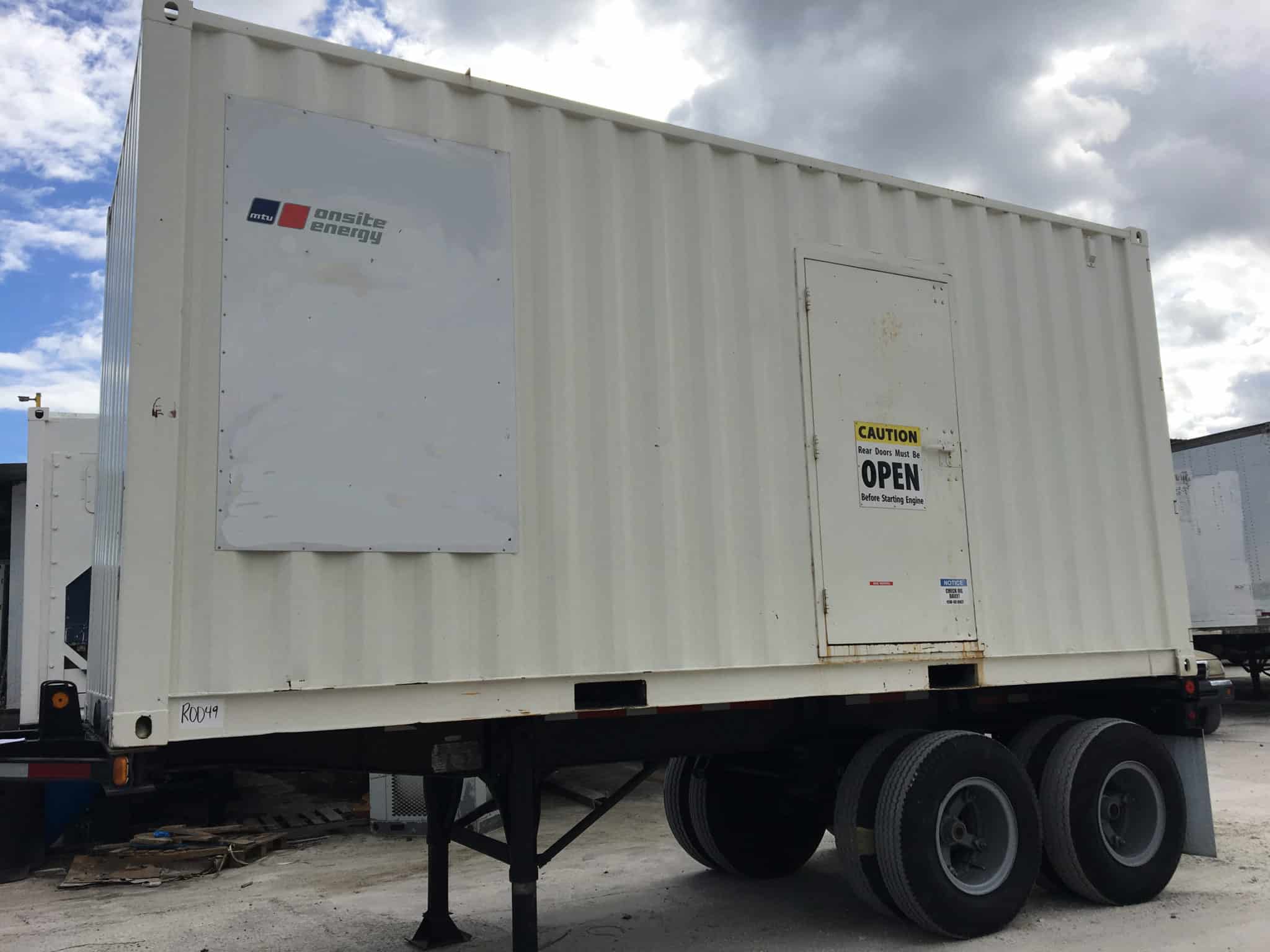Used 400 Kw Mtu Detroit Series 60 Portable Rental Diesel Generator Woodstock Power
