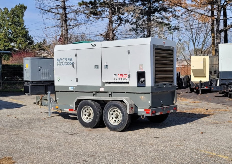 Used 143 kW Wacker Neuson G180 Portable Diesel Generator – EPA Tier 3 – JUST IN!