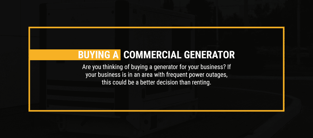 Buying a Commercial Generator