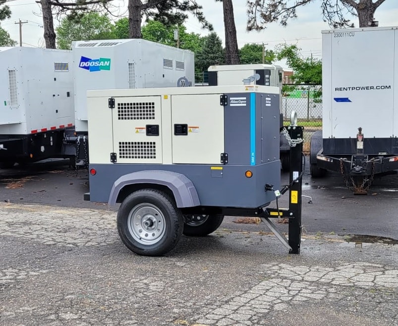 New 20 kW Atlas Copco QAS 25 T4F Portable Diesel Generator – EPA Tier 4F – JUST IN!