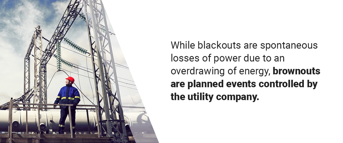 The Difference Between Power Brownouts and Blackouts