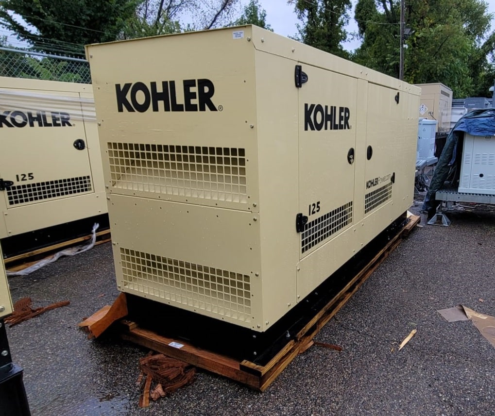 New 125 kW Kohler KG125 Natural Gas Generator – SOLD!