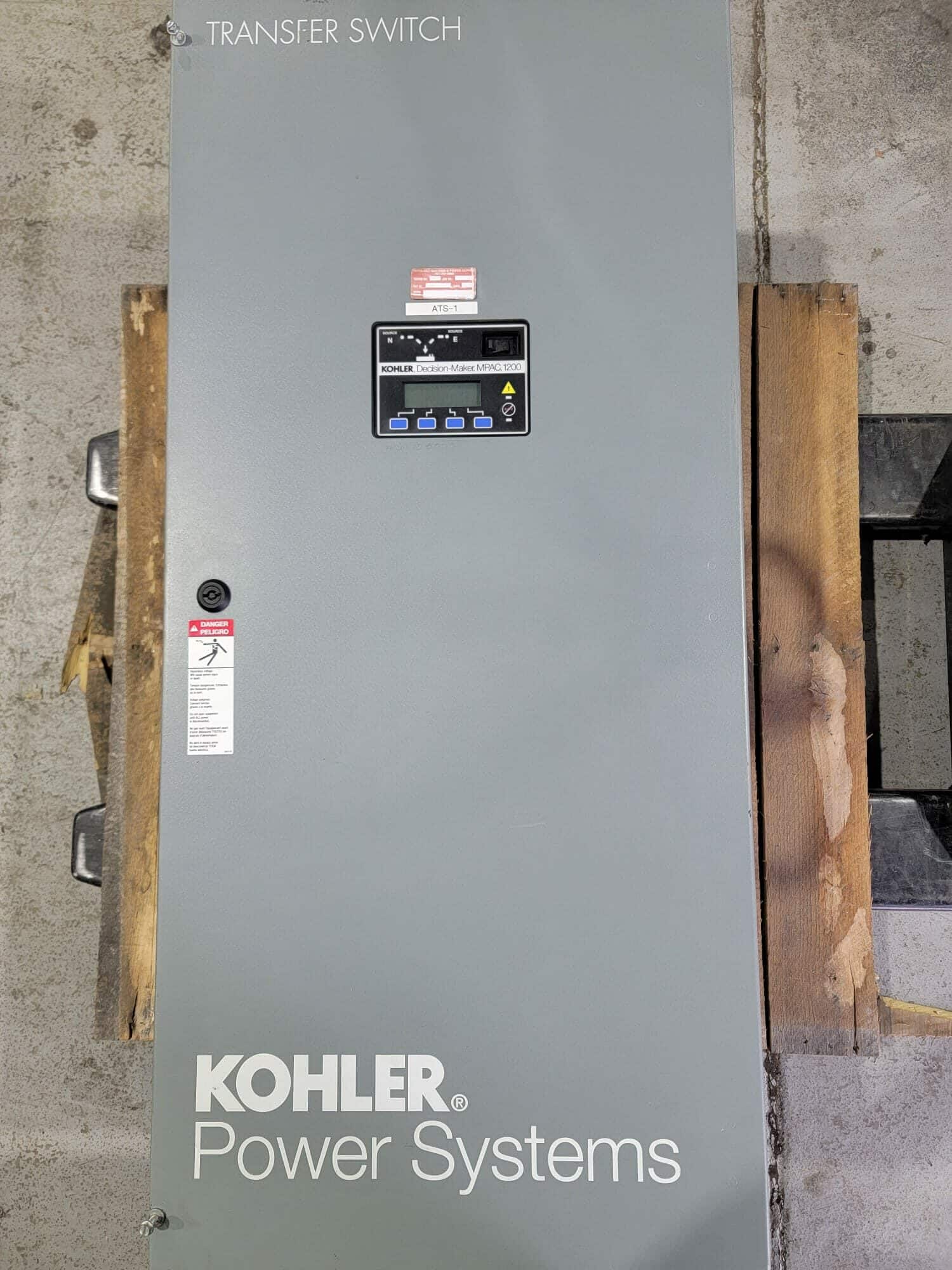 Used 400 Amp Kohler KSS-ACVA-0400S Automatic Transfer Switch