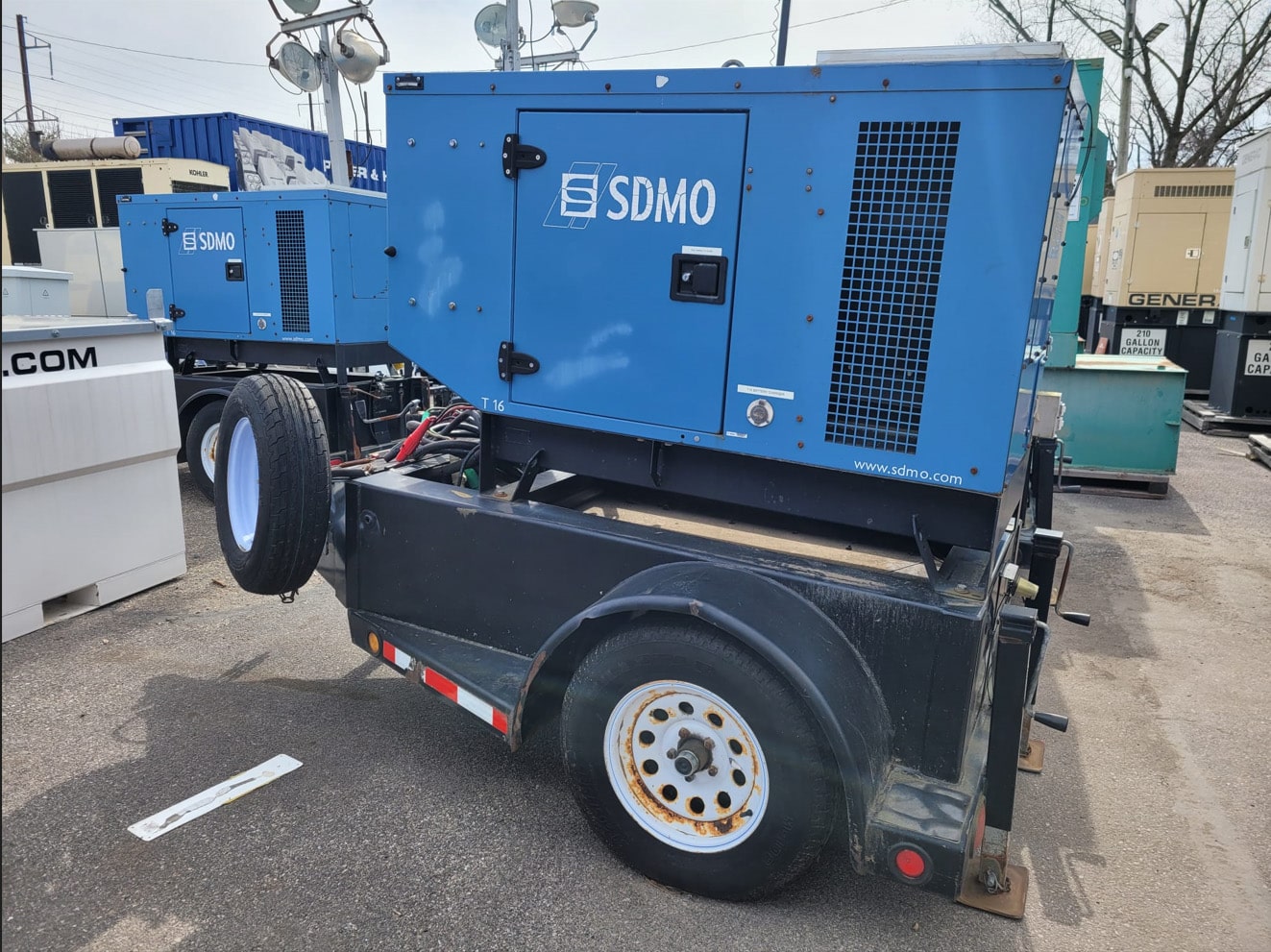 Used 15 kW SDMO T16UCM Portable Diesel Generator