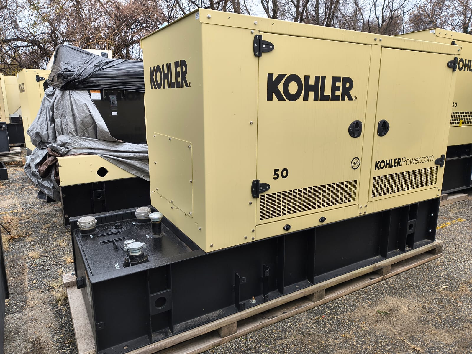 New 50 kW Kohler 50REOZK Diesel Generator – Steel sound enclosure – EPA Tier 3