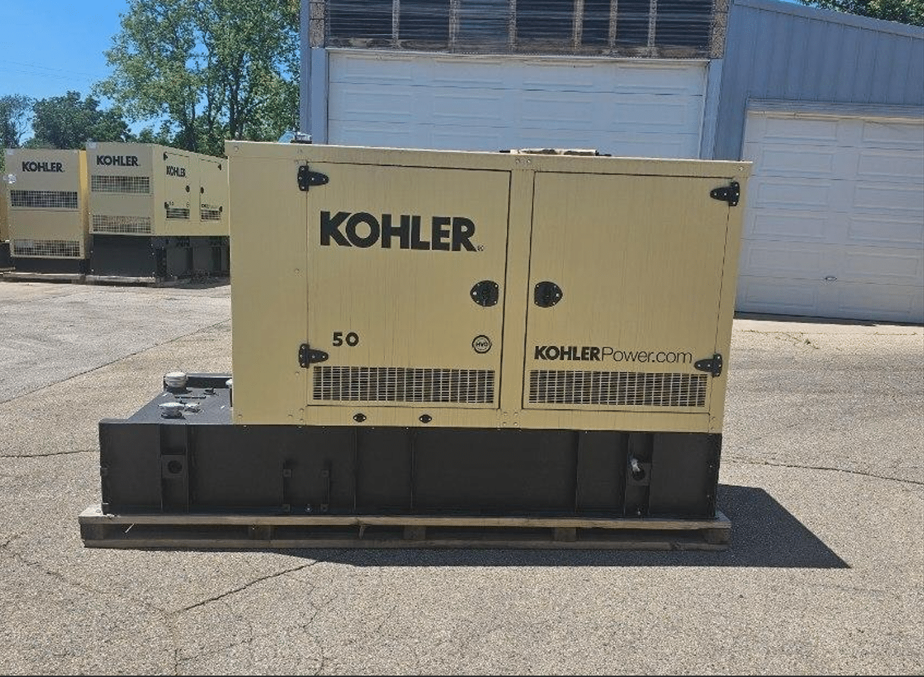 New 50 kW Kohler 50REOZK Diesel Generator – Steel sound enclosure – EPA Tier 3