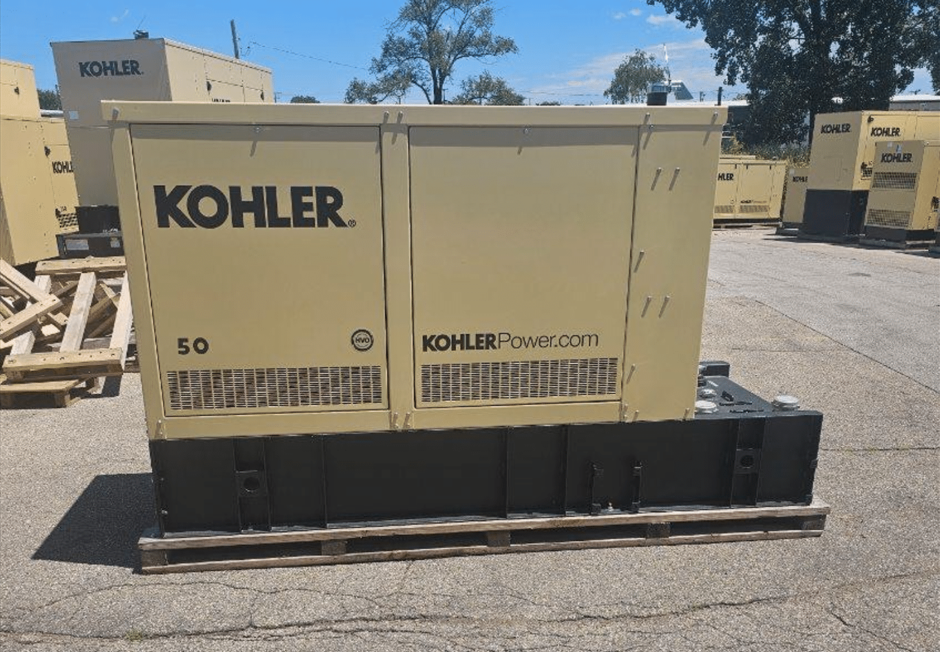 New 50 kW Kohler 50REOZK Diesel Generator – Steel sound enclosure – EPA Tier 3