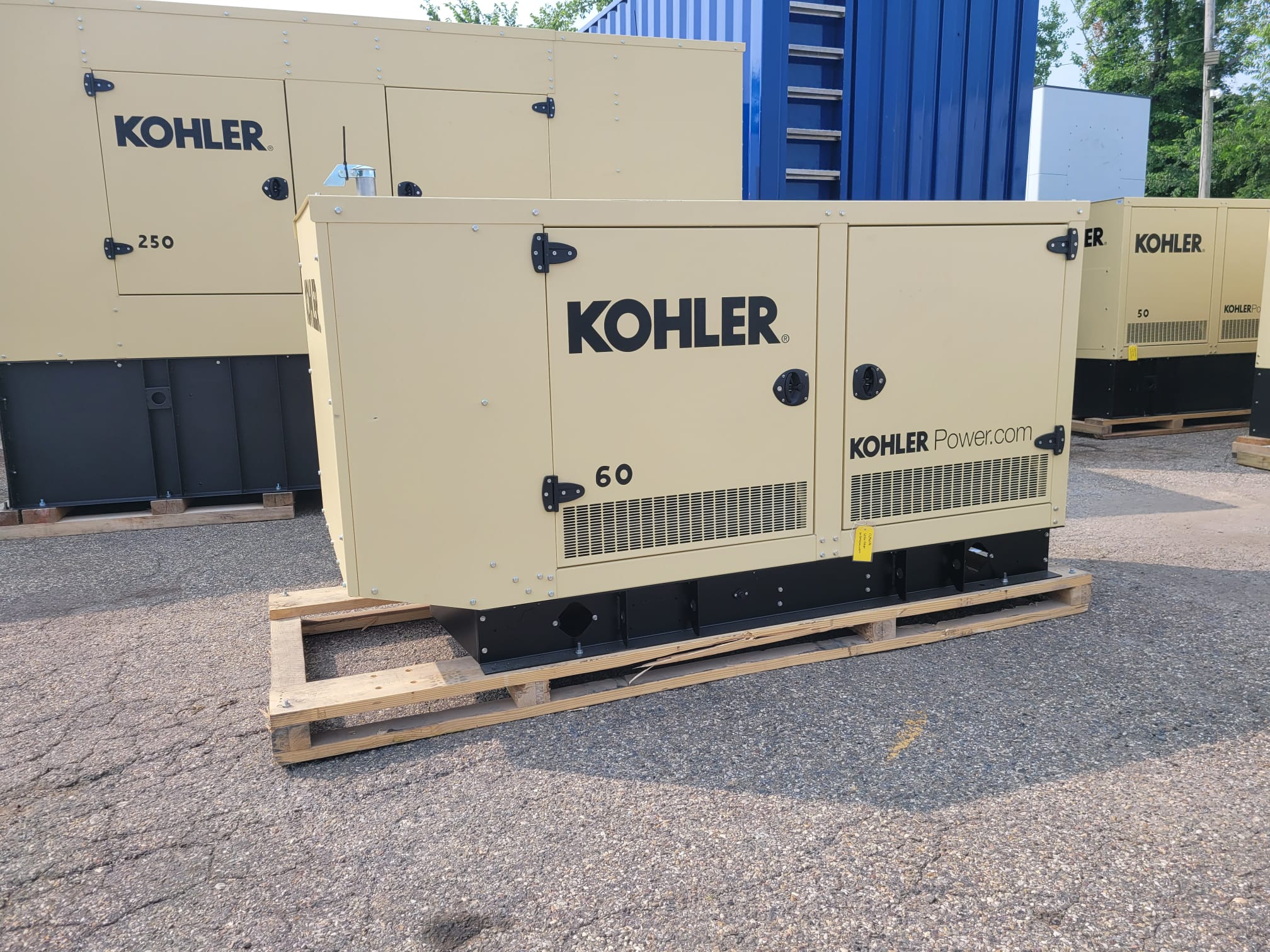 New 60 kW Kohler KG60 Natural Gas Generator