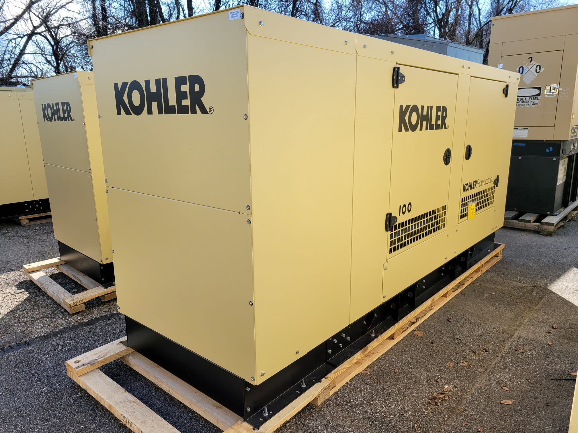 New 100 kW Kohler KG100 Natural Gas Generator – EPA Certified