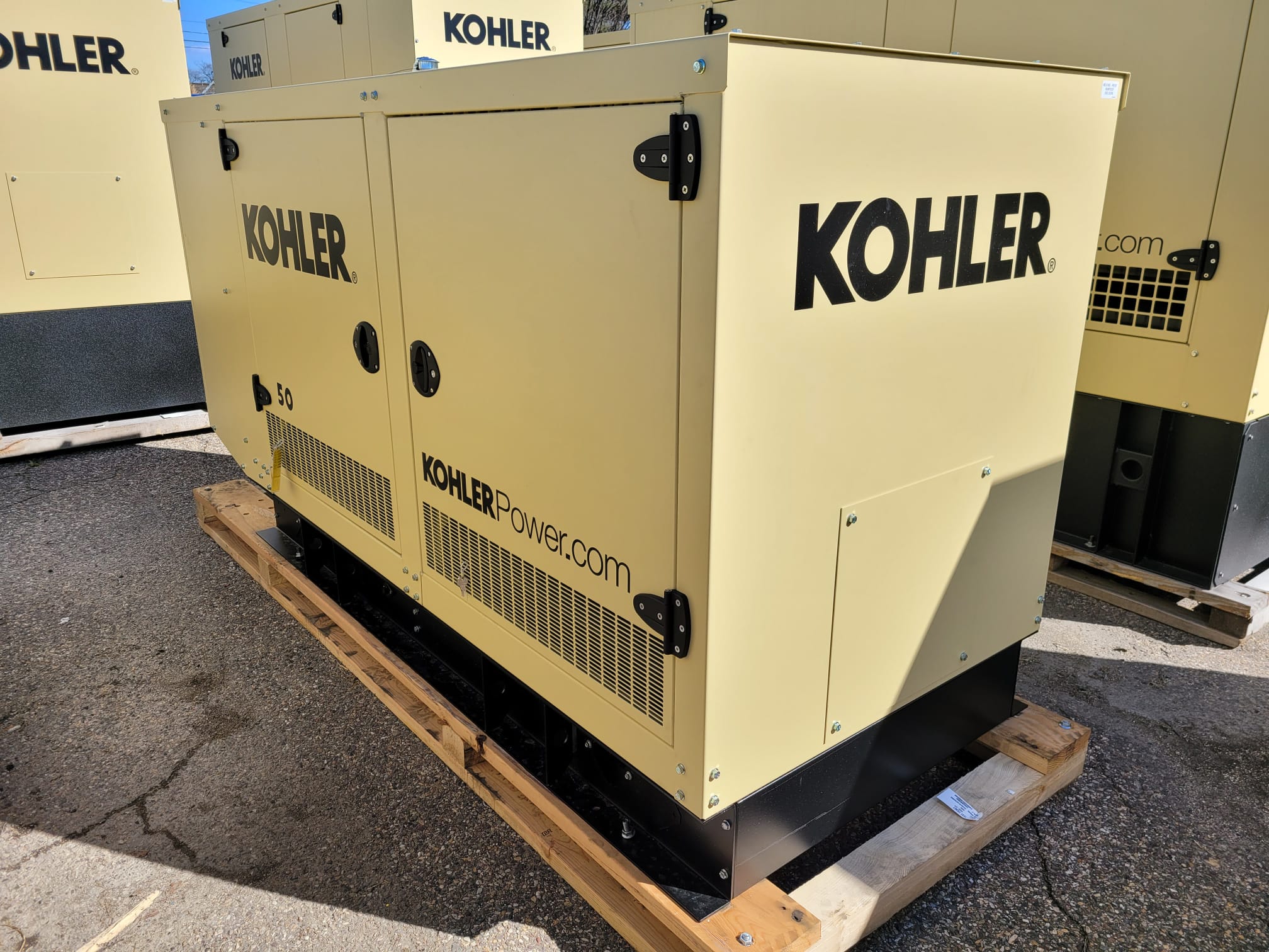 New 50 kW Kohler KG50 Natural Gas Generator – EPA Certified