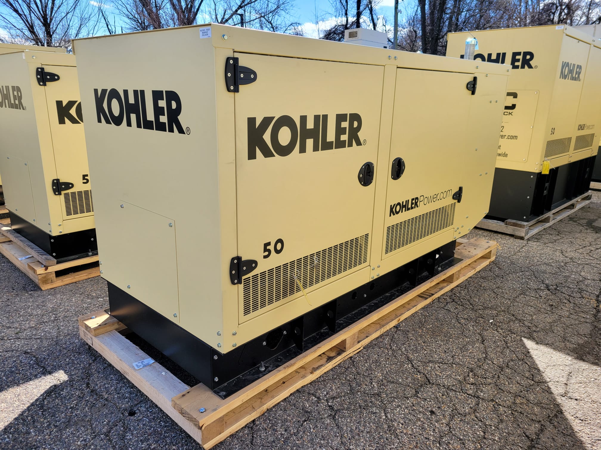 New 50 kW Kohler KG50 Natural Gas Generator – EPA Certified