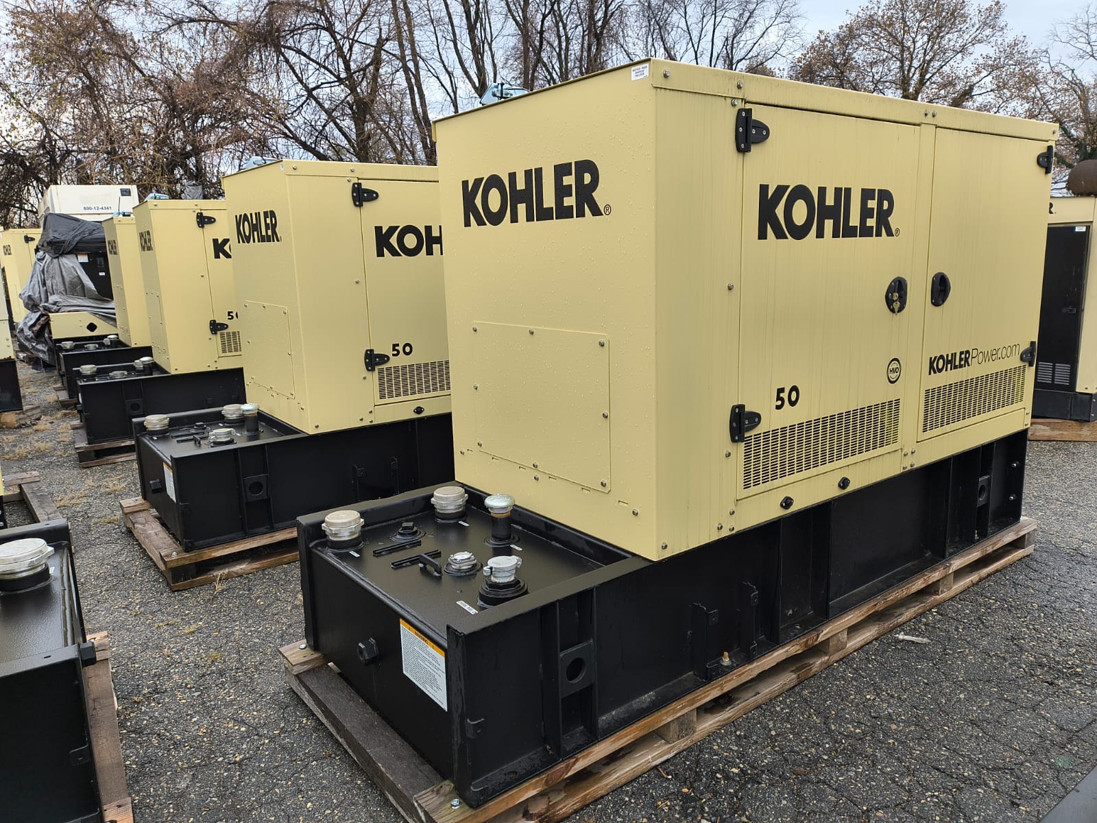 New 50 kW Kohler 50REOZK Diesel Generator – Steel sound enclosure – EPA Tier 3