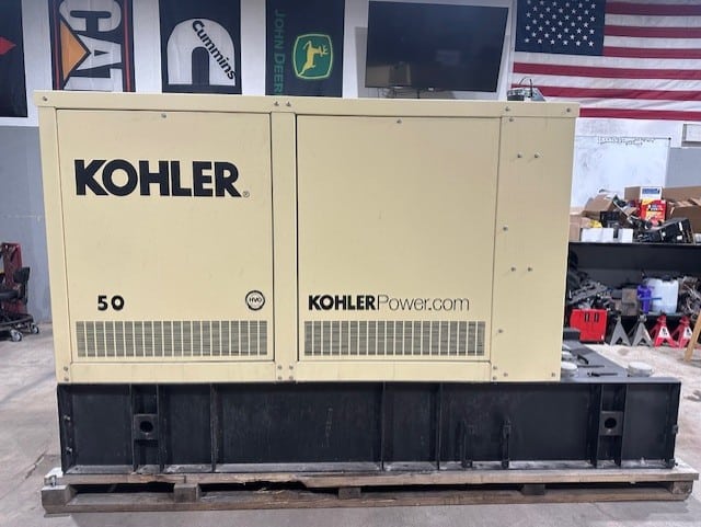 New 50 kW Kohler 50REOZK Diesel Generator – Steel sound enclosure – EPA Tier 3