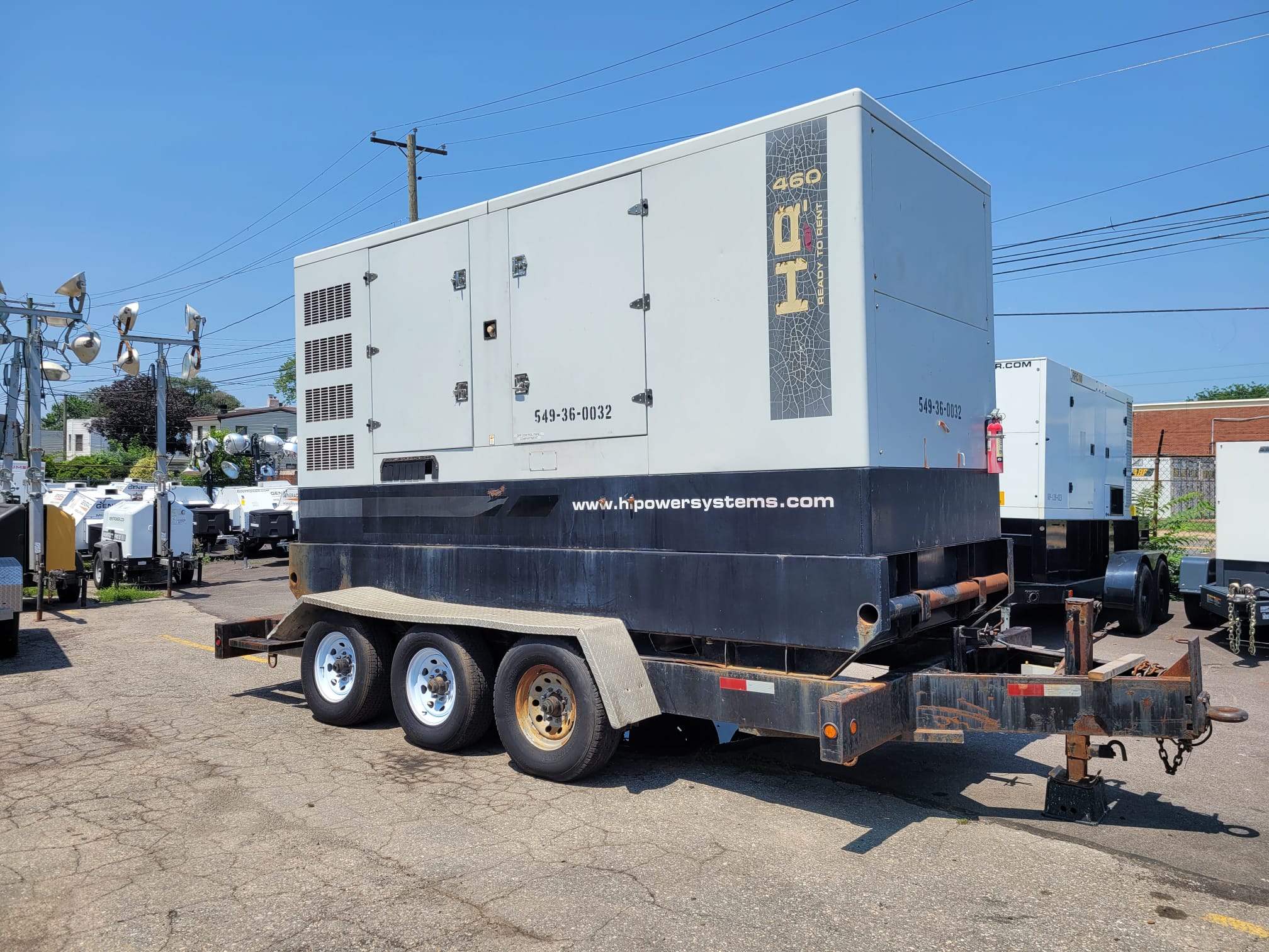 Used 369 kW HIPOWER HRJW-460 T6 Portable Diesel Generator – EPA Tier 3