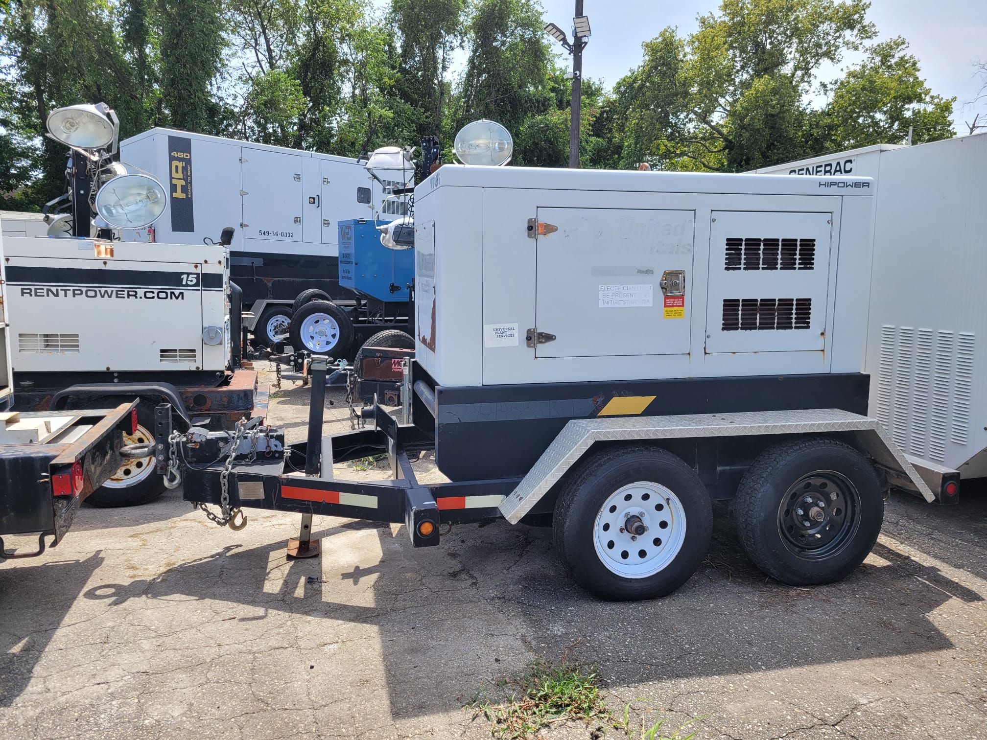 Used 40 kW HIPOWER HRWY-50 T6 SA Portable Diesel Generator – EPA Tier 4i
