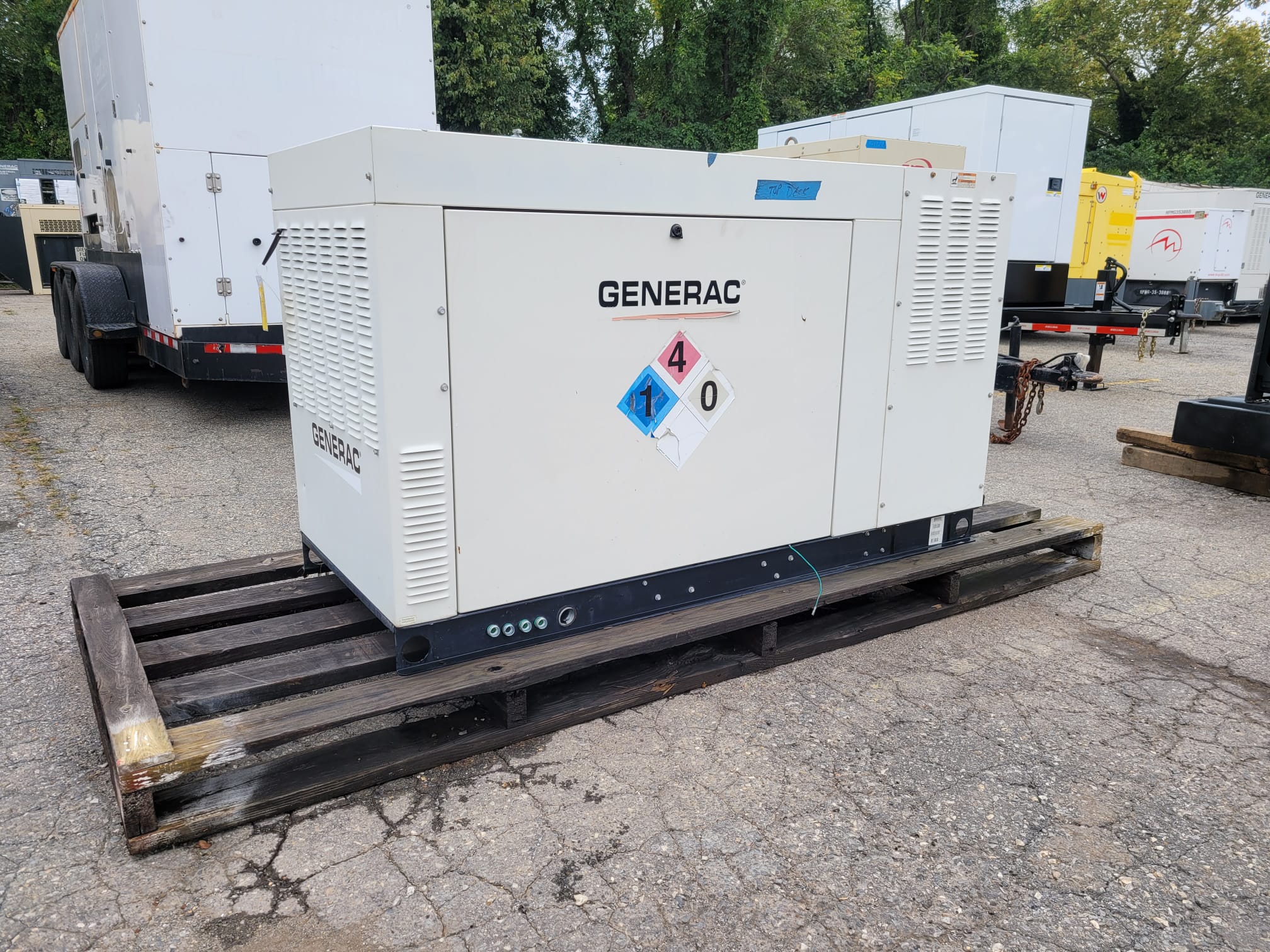 Used 25 kW Generac QT025A Natural Gas Generator