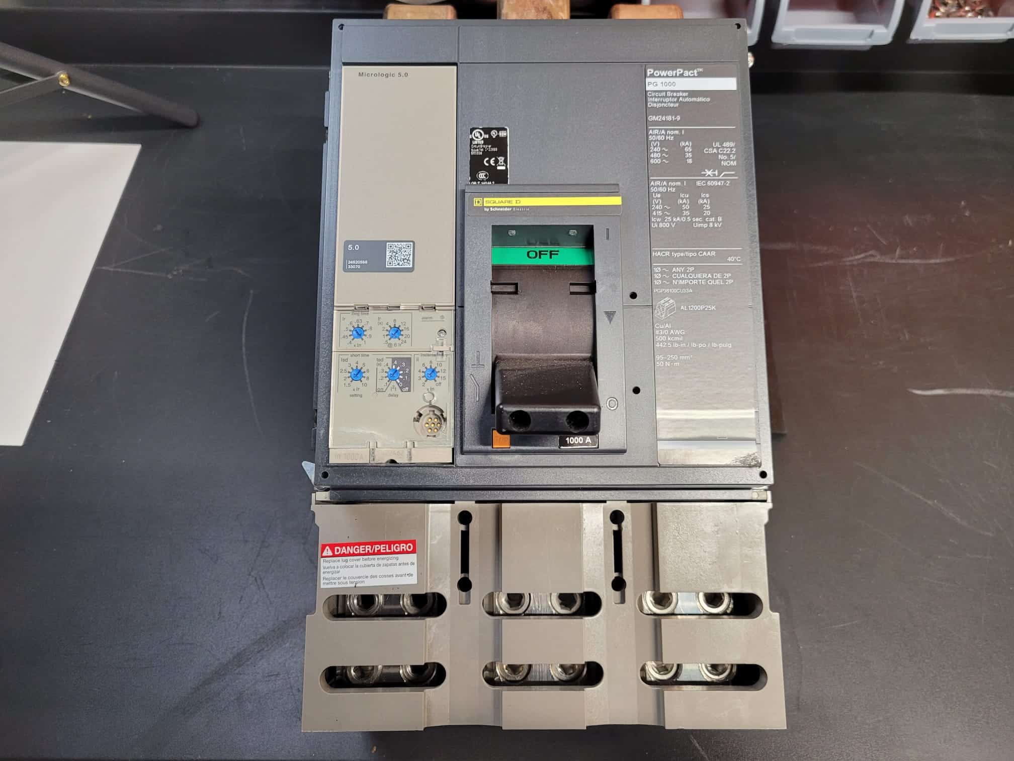 Surplus 1000 Amp Square D PGP36100CU33A LSI Breaker