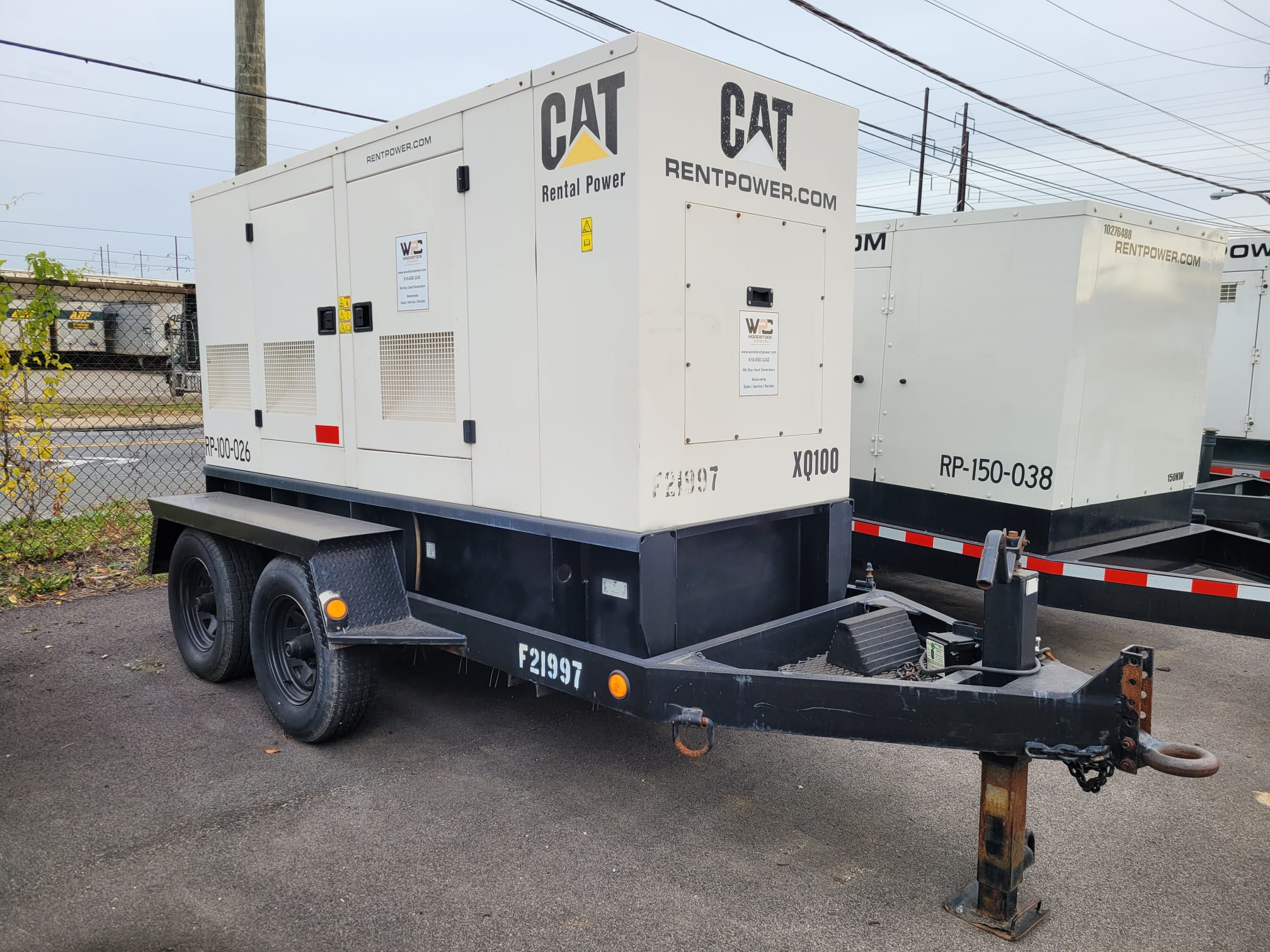 Used 100 kW CAT XQ100 Portable Diesel Generator – EPA Tier 2