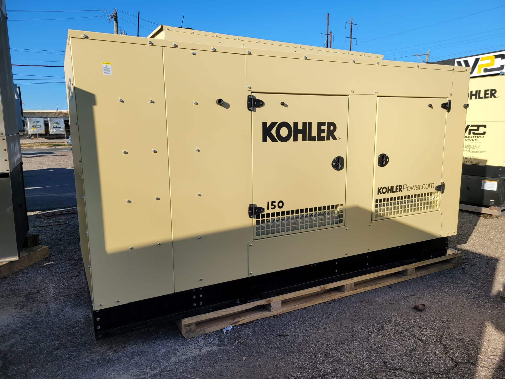 New 150 kW Kohler KG150 Natural Gas Generator