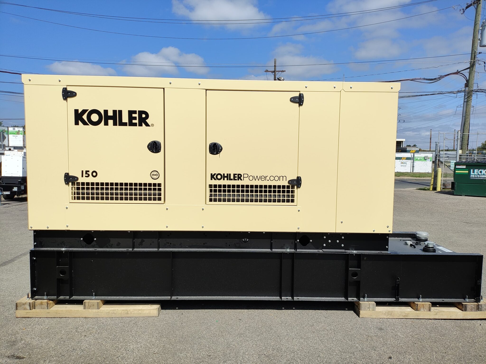 New 150 kW Kohler 150REOZJF Diesel Generator – Steel sound enclosure – EPA Tier 3