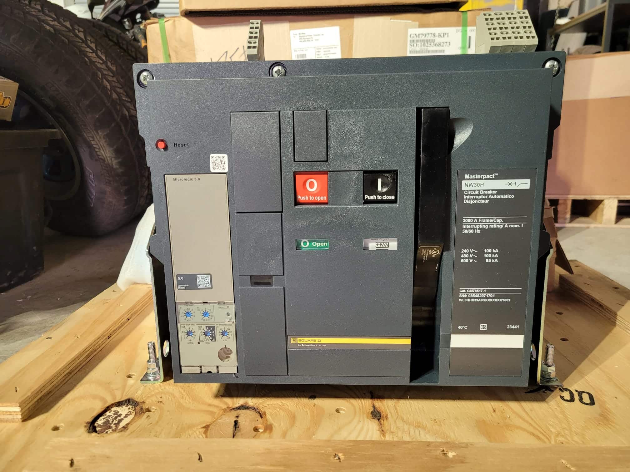New 3000 Amp Square D NW30H LSI Breaker (5 Available)