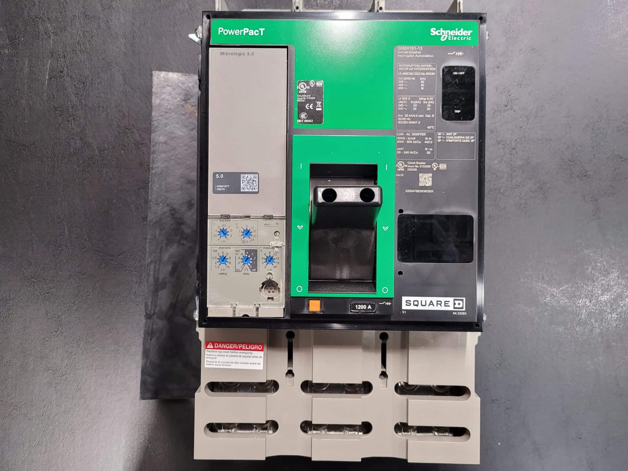 Used 1200 Amp Square D PGP36120CU33A LSI Breaker