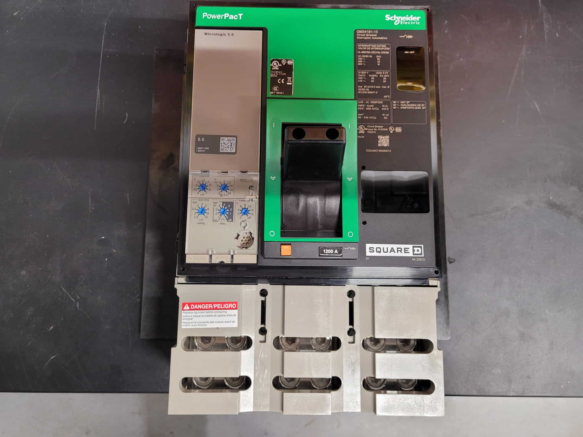 New 1200 Amp Square D PGP36120CU33A LSI Breaker (9 Available)