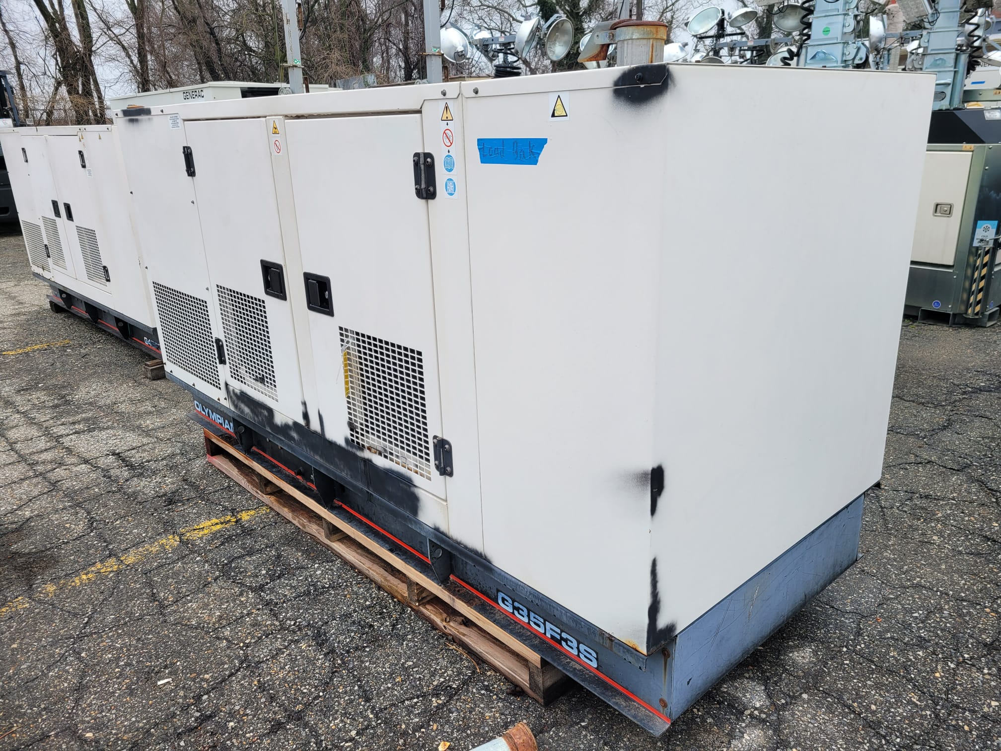 Used 35 kW Olympian G35F3S Natural Gas Generator