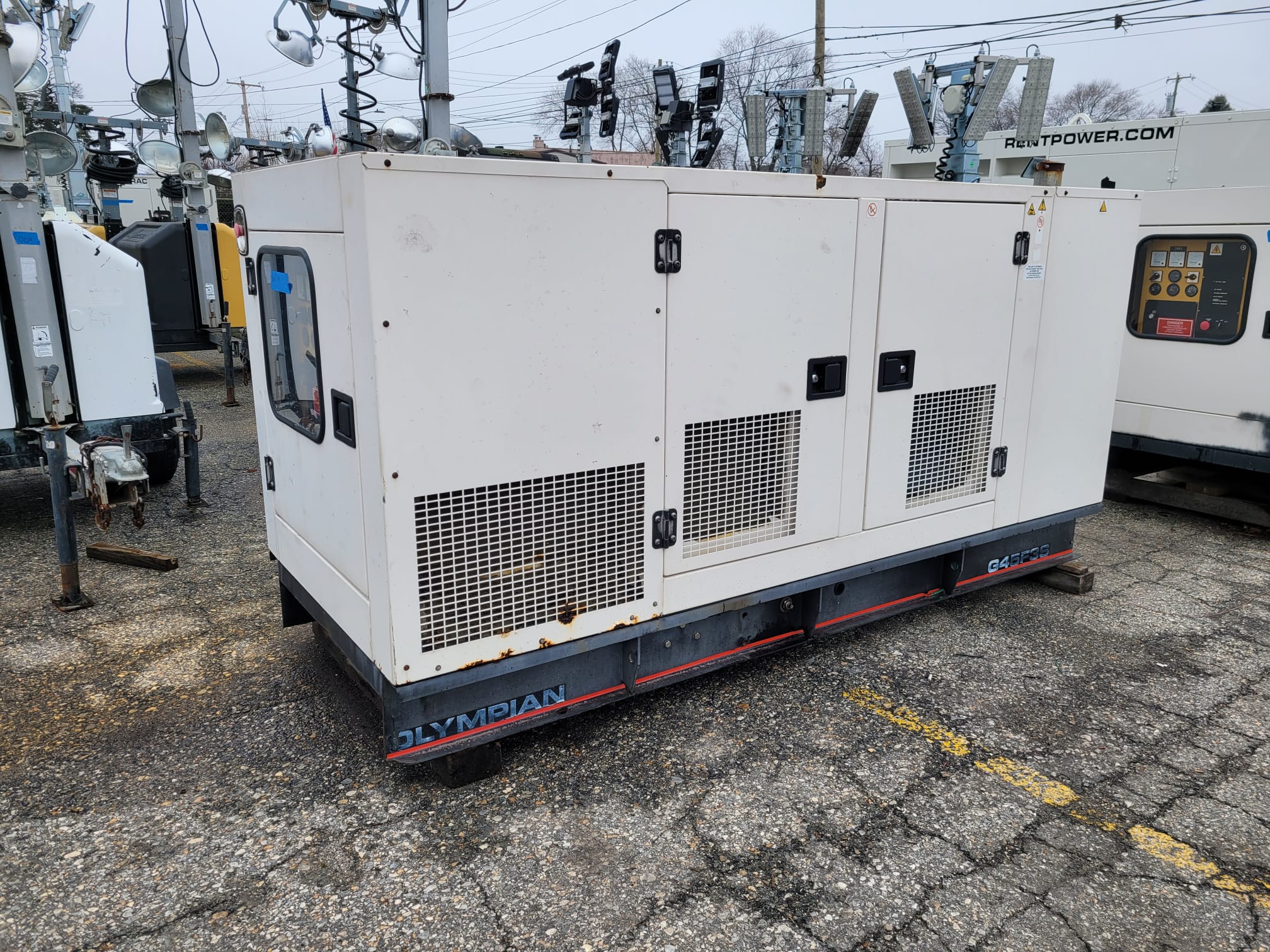 Used 45 kW Olympian G45F3S_I Natural Gas Generator