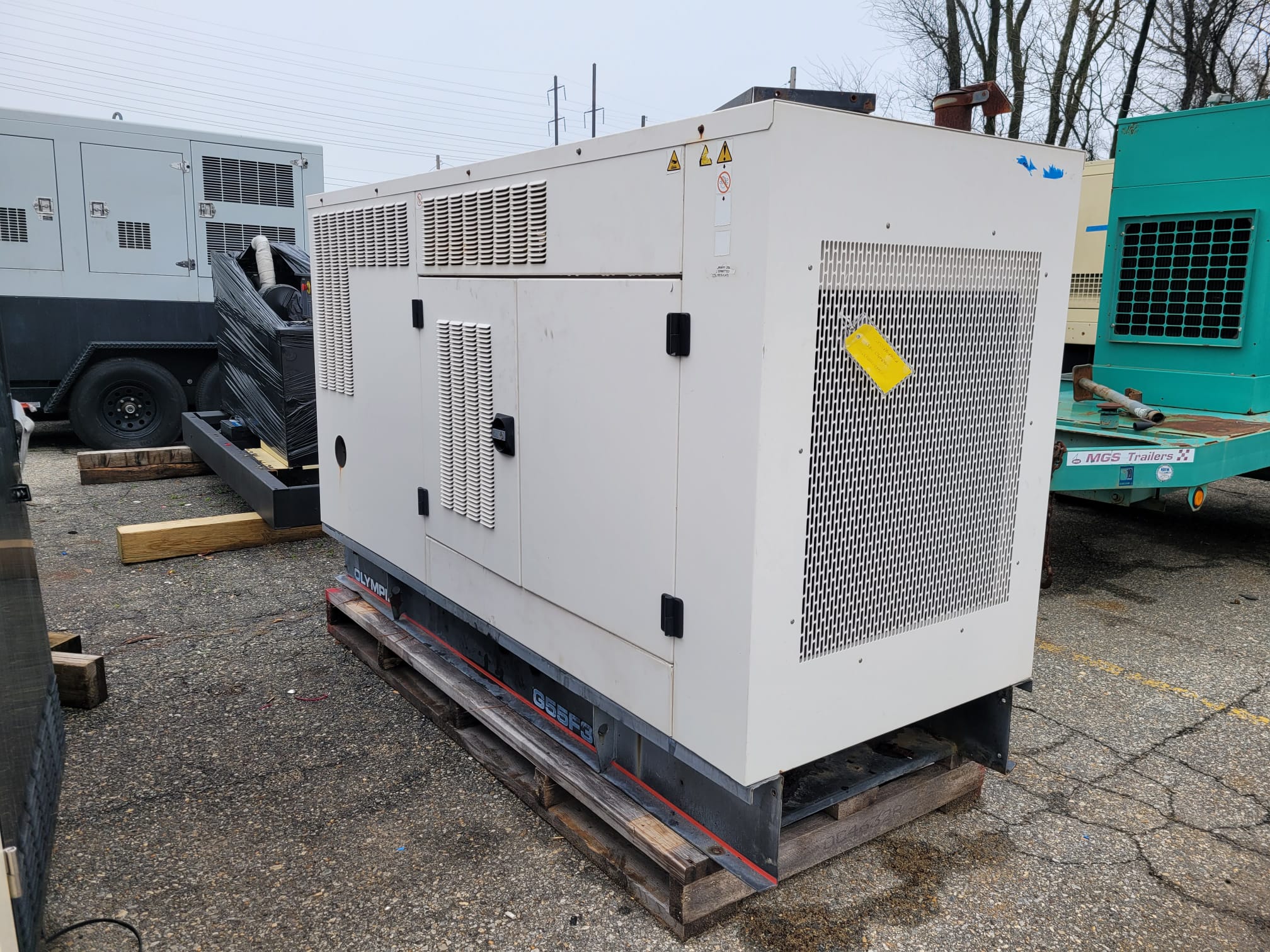 Used 55 kW Olympian G55F3S Natural Gas Generator
