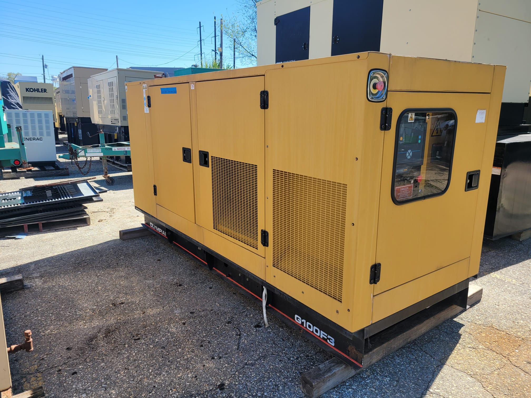 Used 100 kW Olympian G100F3 Natural Gas Generator