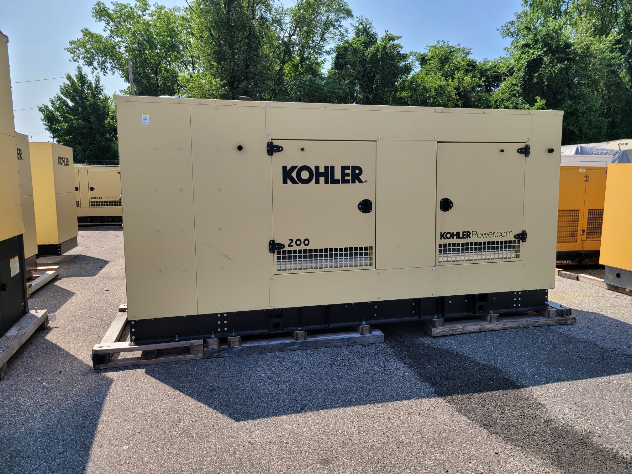 New 200 kW Kohler KG200 Natural Gas Generator