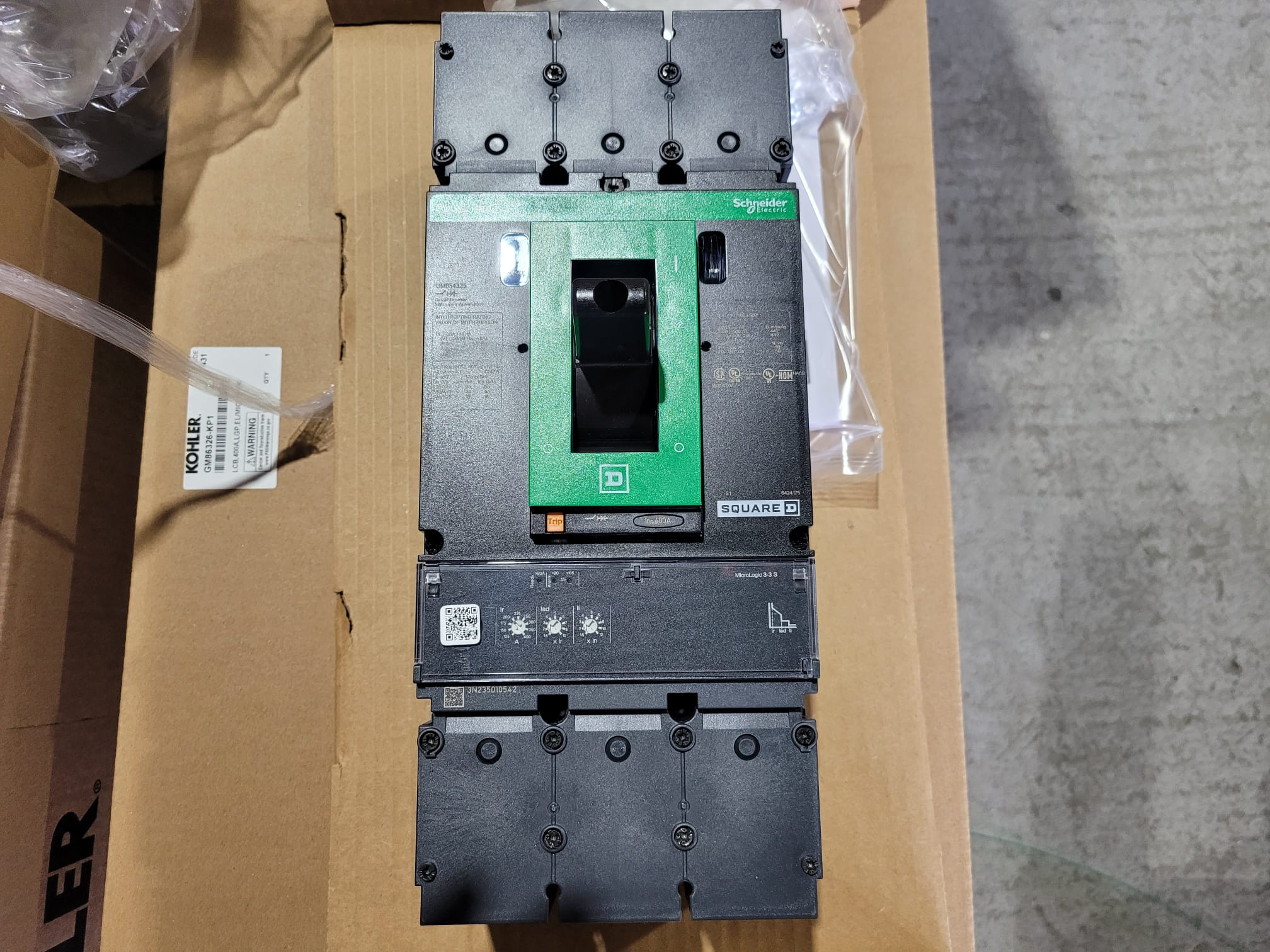 New 400 Amp Square D PowerPact LGP36400CU31XY029 LSI Breaker (14 Available)