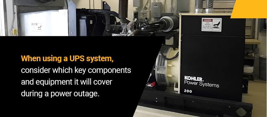 using UPS systems for power