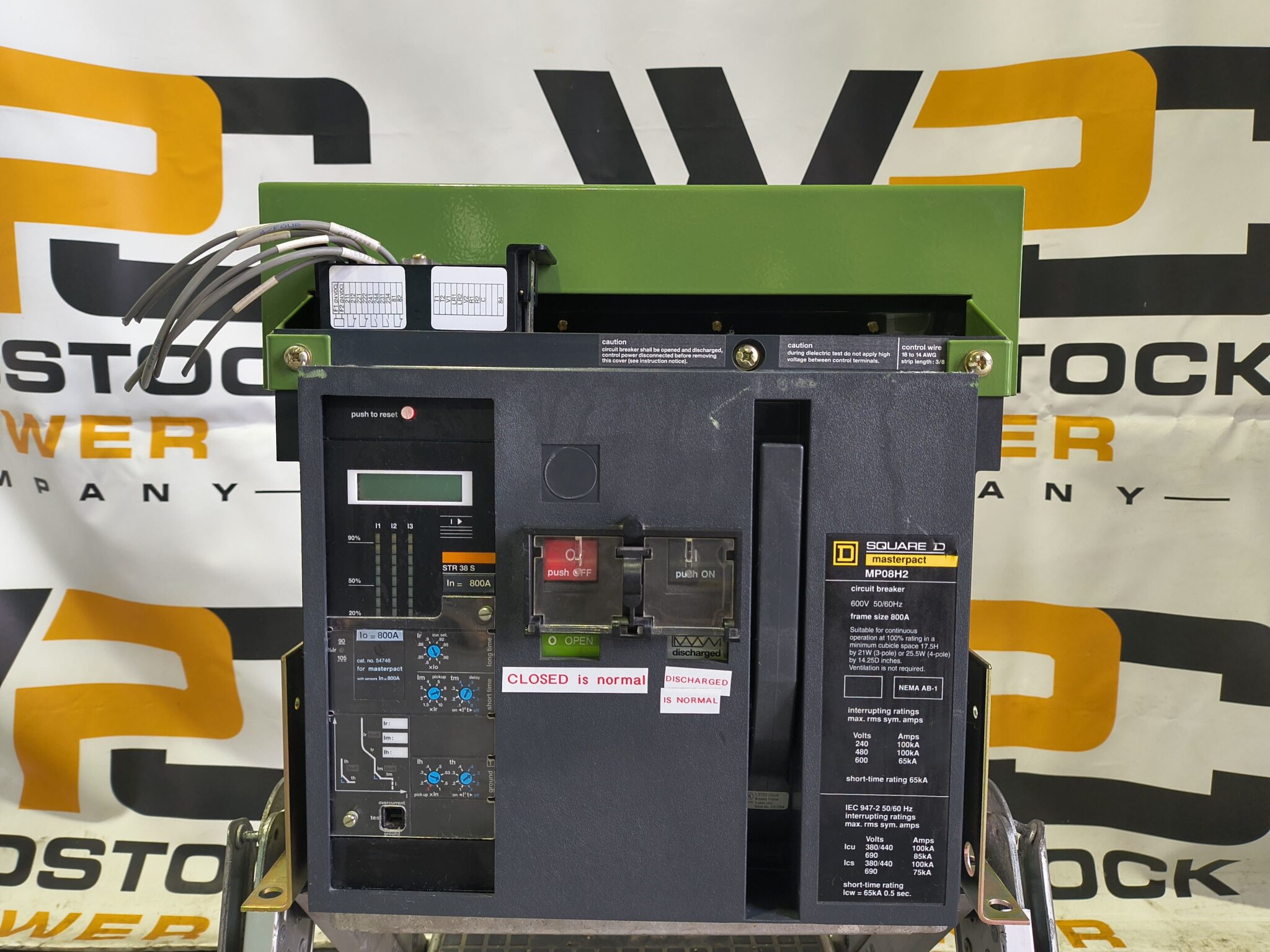 Used 800 Amp Square D Masterpact MP08H2 Breaker