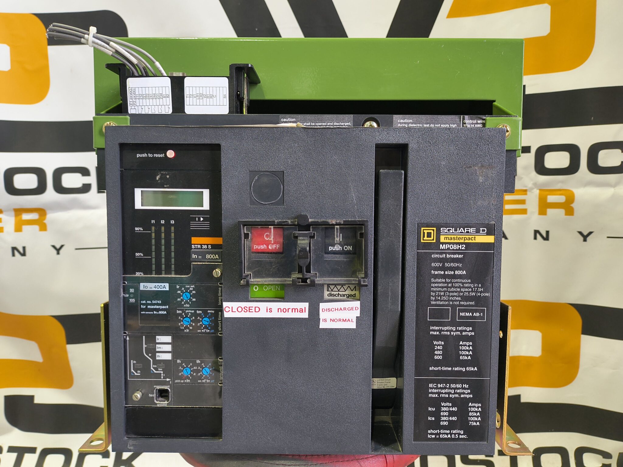 Used 800 Amp Square D Masterpact MP08H2 Breaker