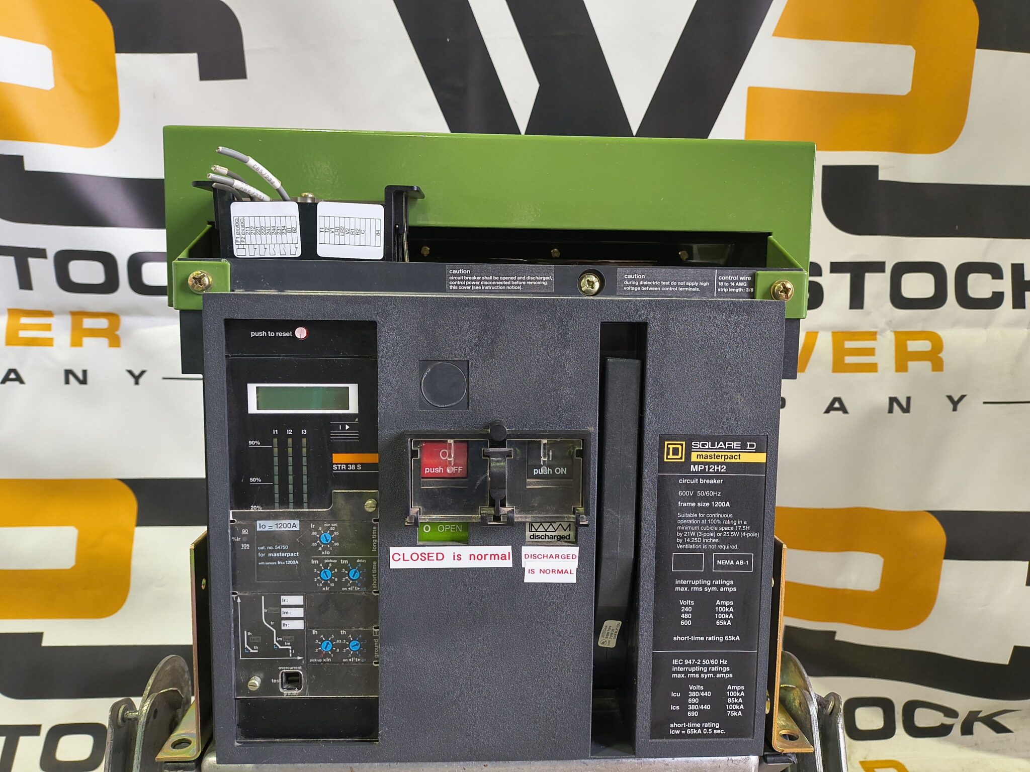 Used 1200 Amp Square D MasterPact MP12H2 Breaker