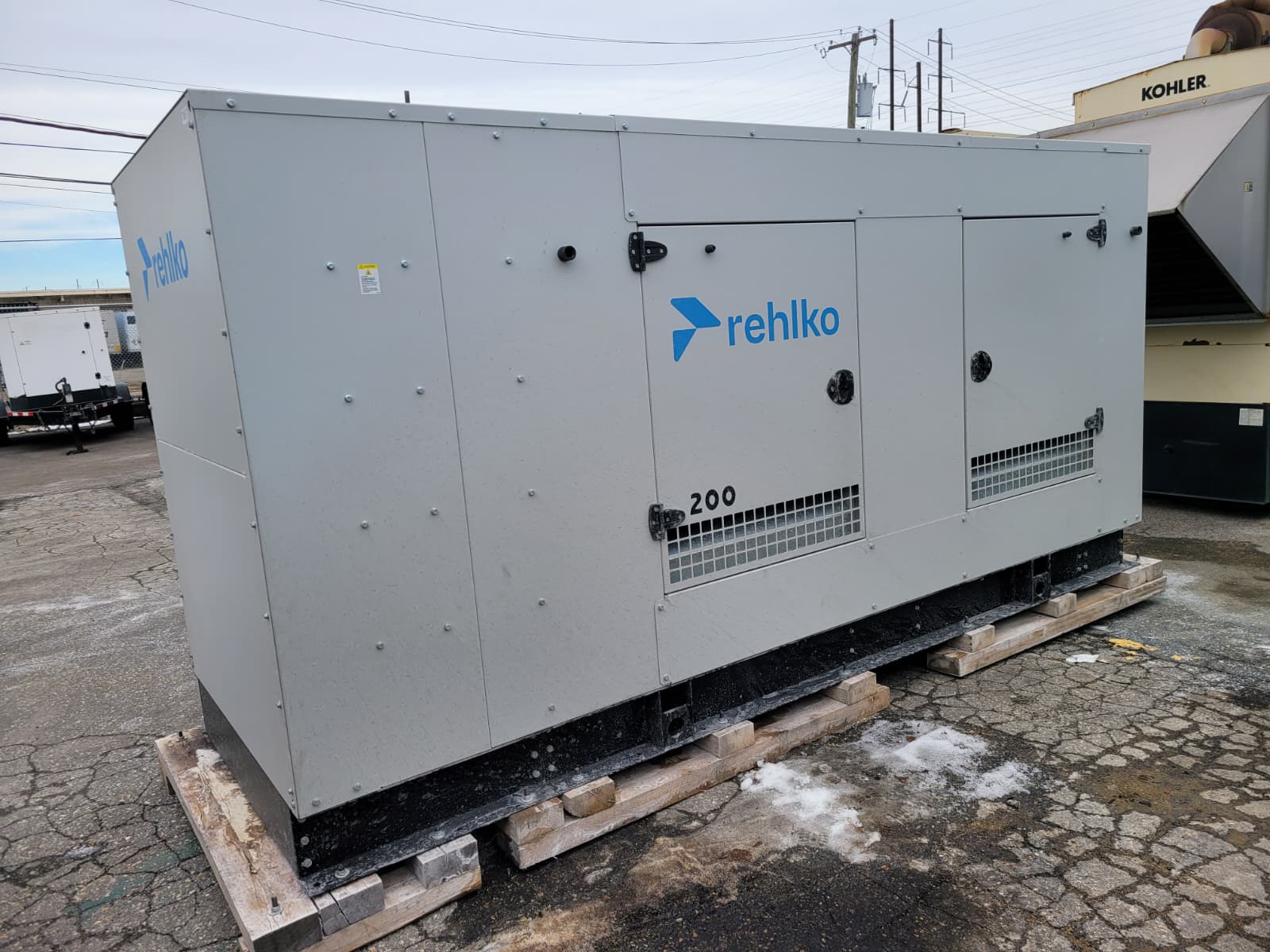 New 200 kW Kohler-Rehlko KG200 Natural Gas Generator – EPA Certified