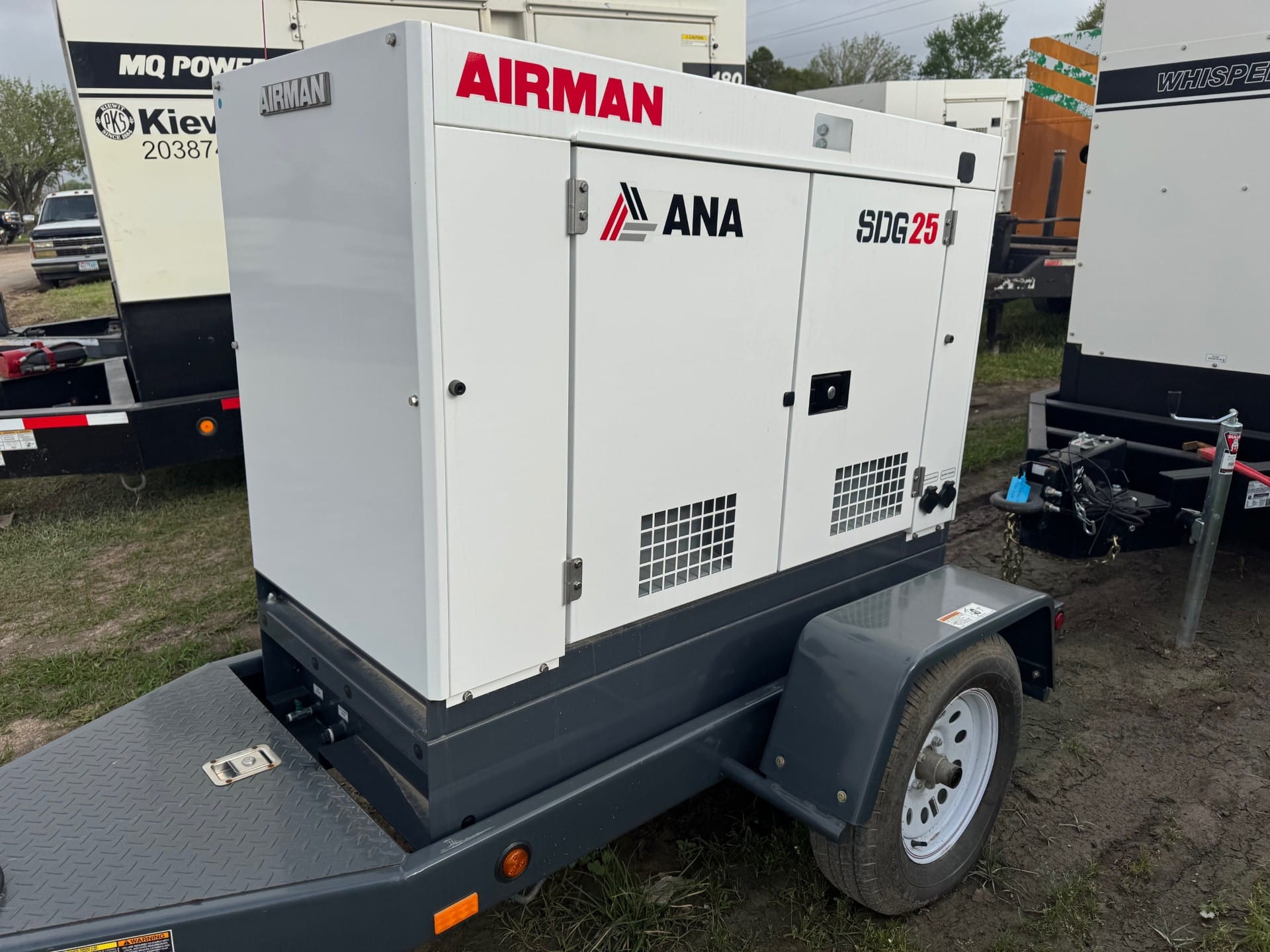 New 20 kW Airman SDG25S-8E1 Portable Diesel Generator – EPA Tier 4 Final