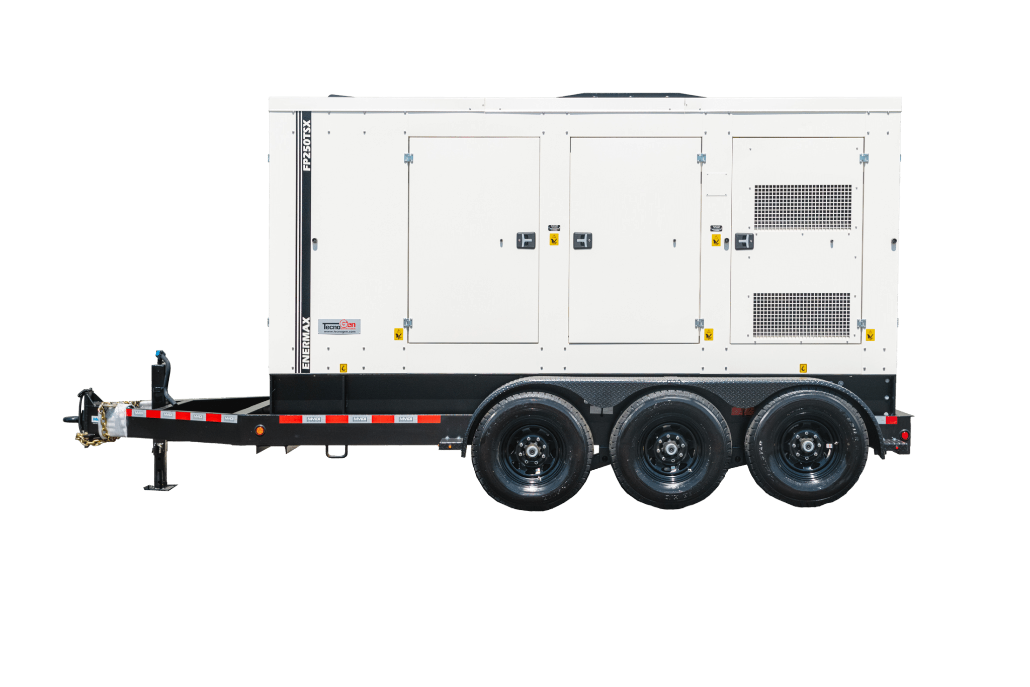 New 220 kW TecnoGen Enermax FP250TSX Portable Diesel Generator – EPA Tier 4 Final