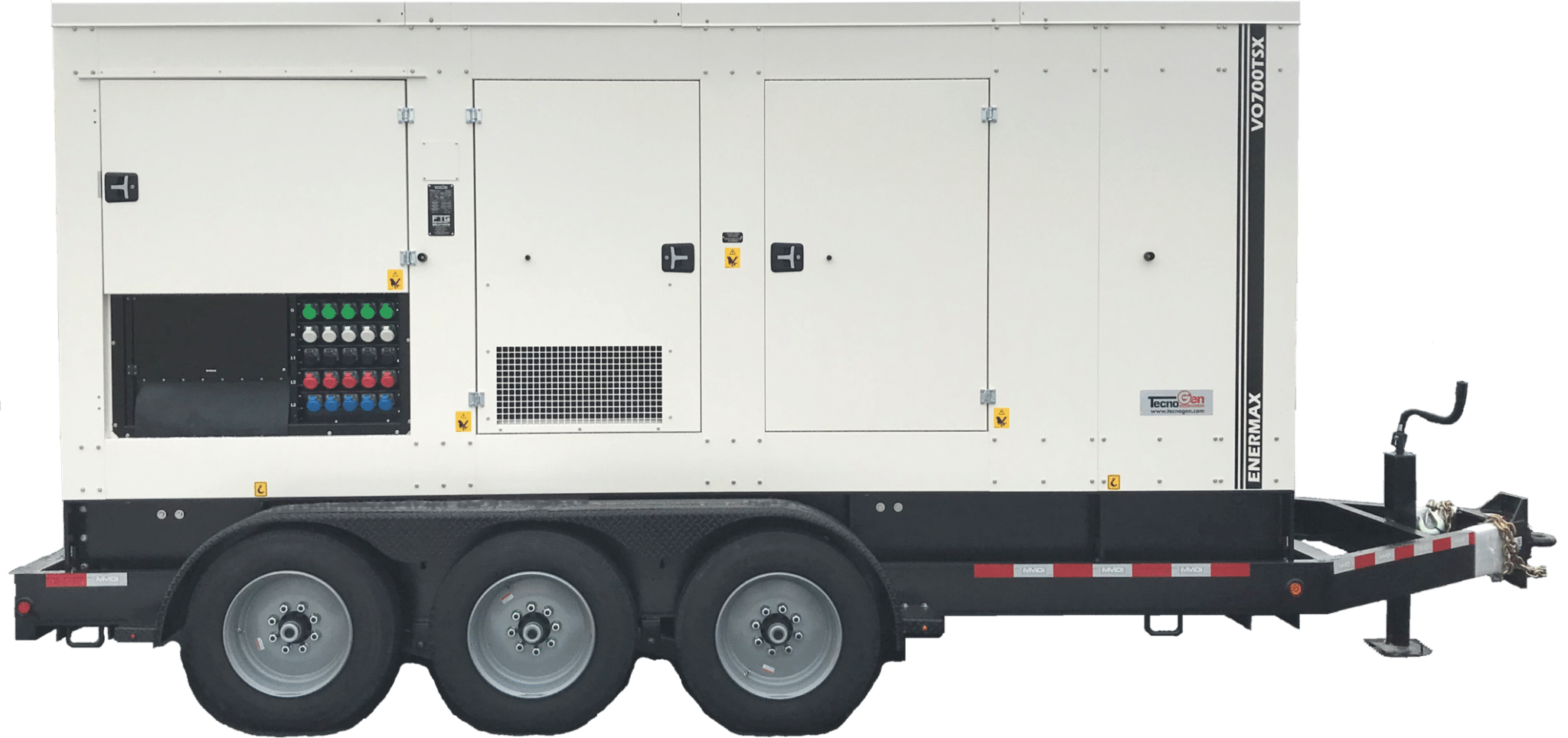 New 617 kW TecnoGen Enermax VO700TSX Portable Diesel Generator – EPA Tier 4 Final