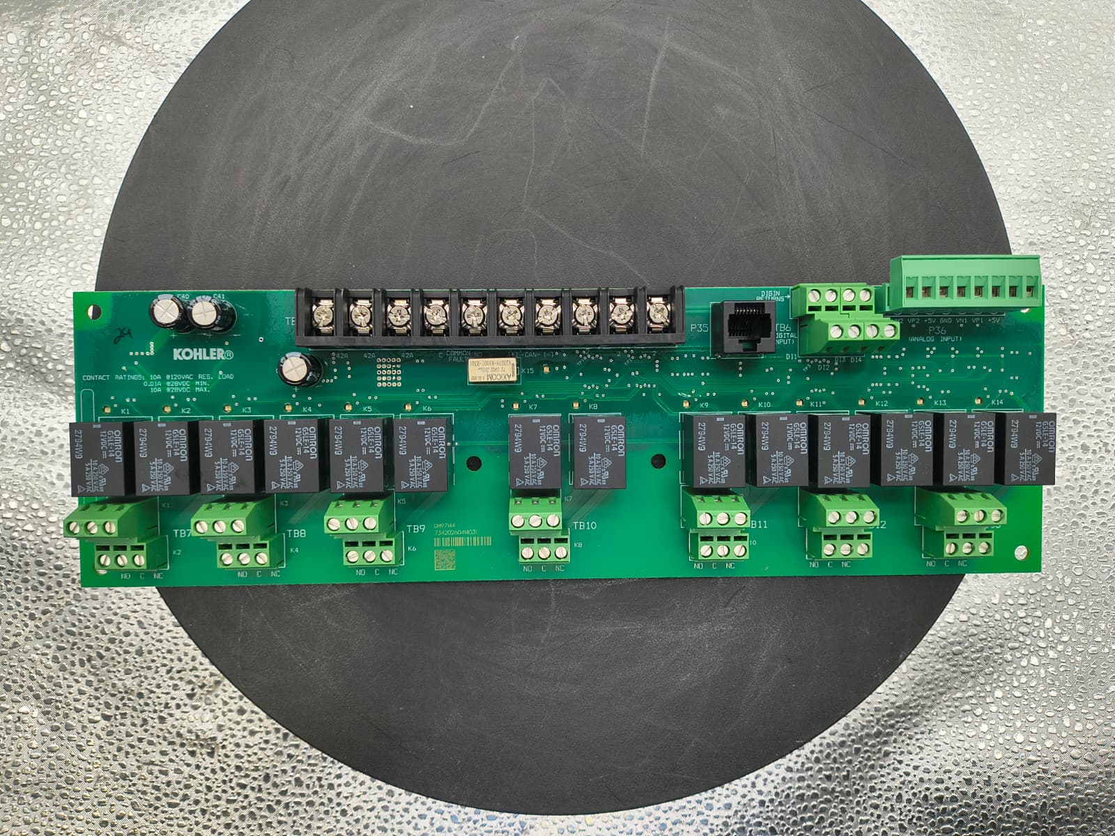 Kohler-Rehlko PCB Assy, 15 Relay NC Dry Contact w/Com