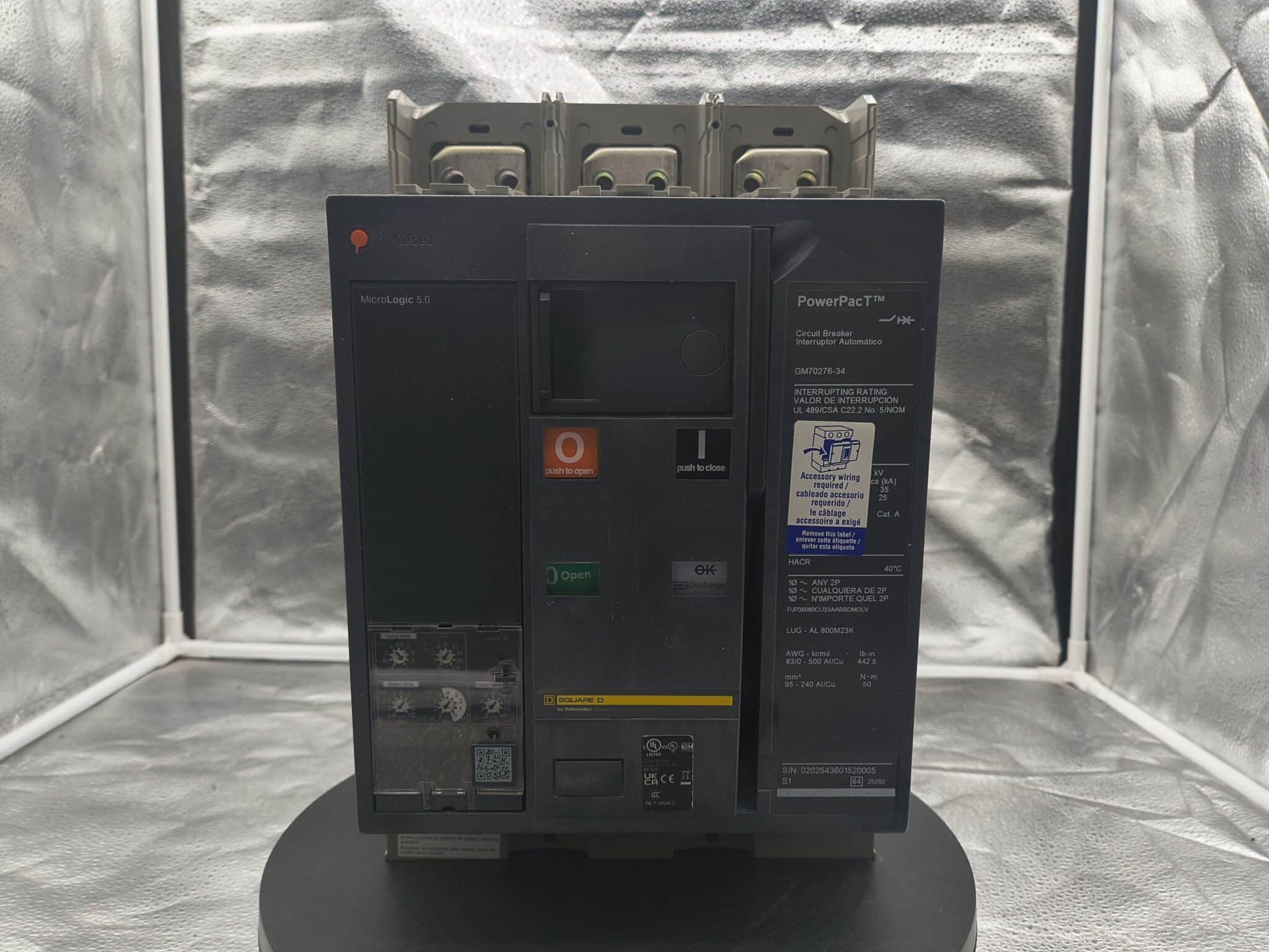 New 800 Amp Square D PJP36080CU33AABBDMOLV Electronically Operated LSI Breaker